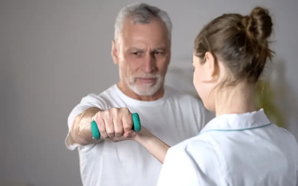 Man in cardiac rehab at Embassy Healthcare