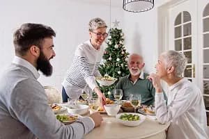 Family gathered over for Christmas holidays